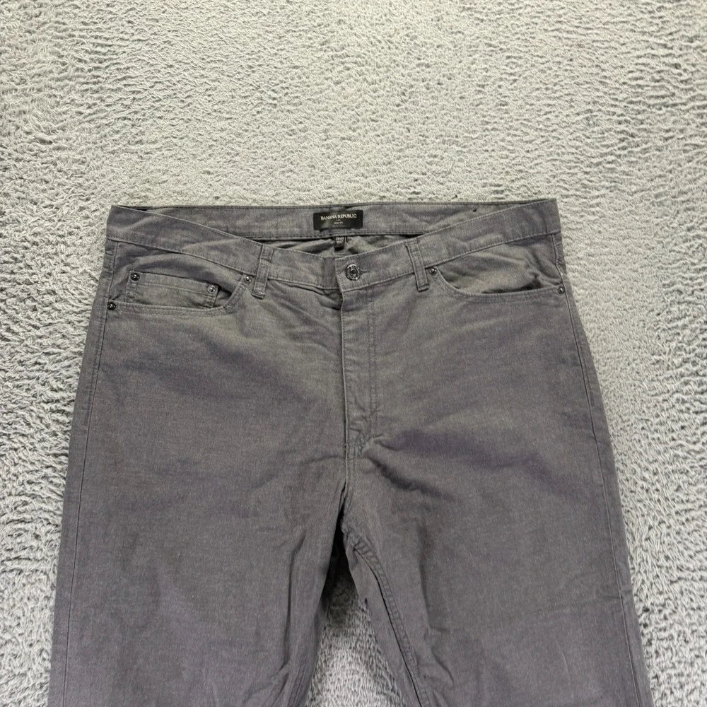 Banana Republic Jeans Mens 38x32 Gray Cotton Denim Straight Streetwear Workwear